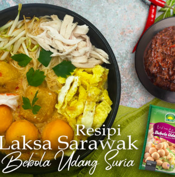 Resipi Laksa Sarawak Bebola Udang Suria