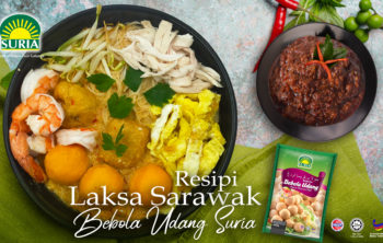 Resipi Laksa Sarawak Bebola Udang Suria